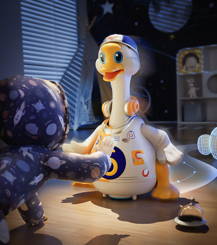 汇乐玩具摇摆鹅婴儿玩具宝宝男女孩早教玩具跳舞电动学爬周岁新年礼物盒